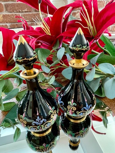 Pair antique bohemian - pair, moser