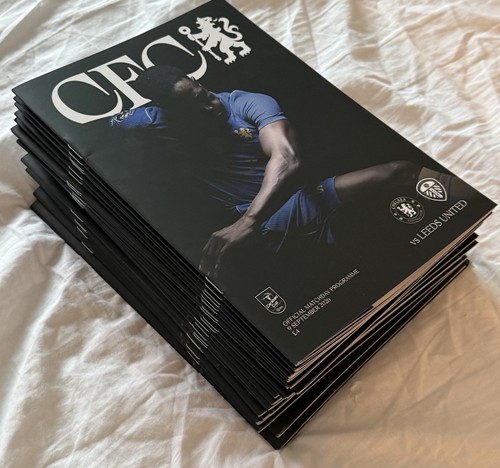 Chelsea leeds programme - v,