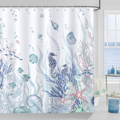 Nautical coastal shower - coastal,
