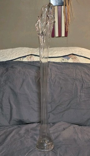 Swung handblown clear - clear, glass
