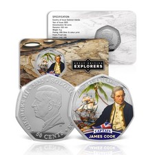 Great British Explorer Captain Cook Collectible Silver Coin Limited Edition 2025