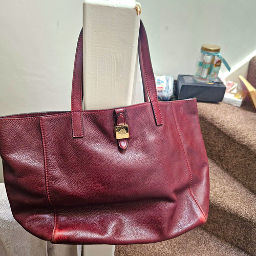 Mulberry burgundy leather tote - burgundy,