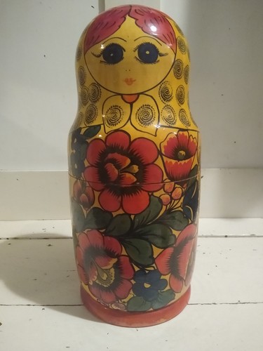 Large vintage hand painted - large,