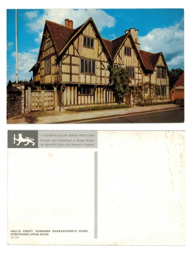 Postcard hall s croft - postcard,