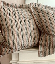 Bordered Cushion Cover - Romo Alba In Sorbet 20”