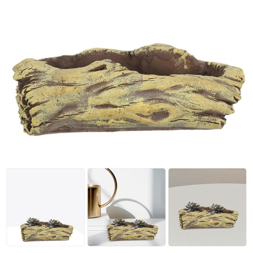 Artificial driftwood planter - artificial,