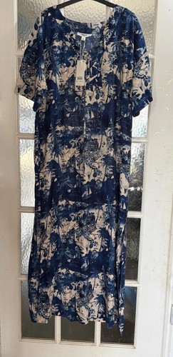 Next casual dress with linen - with,