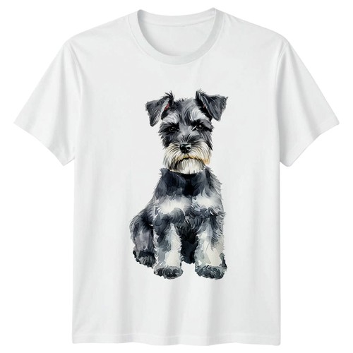 Watercolor schnauzer shirt - schnauzer, t-shirt