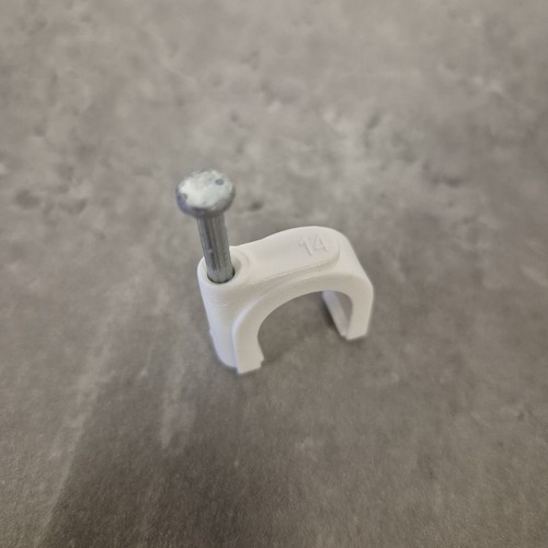 White 14mm nail flat - white,