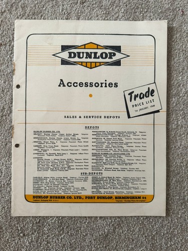 1949 dunlop cycle - cycle, motor