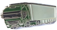 Green Truck Metal Enamel Pin Badge Trucker Driver Lorry