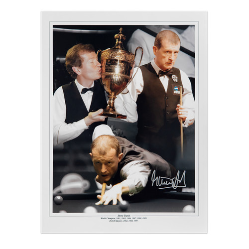 Steve davis signed snooker - davis,