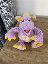TikkaBilla Purple Dragon Plush BBC 2002 Tamba Soft Toy Golden Bear 5’’ (a16)