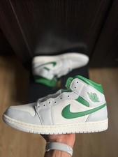 Men’s Air Jordan 1 Mid | Summit White/Pure Platinum/Sail/Pine Green | UK 11