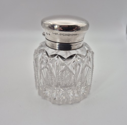 Antique cut glass - , silver