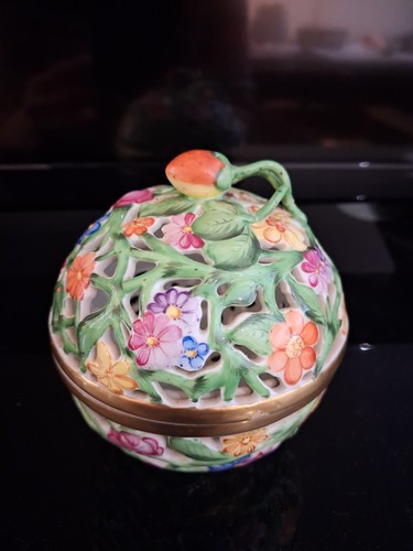 Herend handpainted trinket - herend,