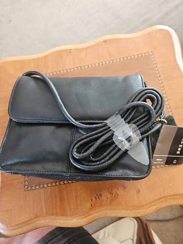 Black leather crossbody - m&s,
