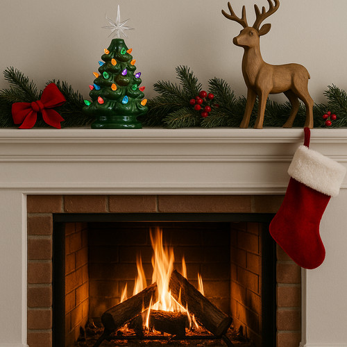 Led lighted ceramic - ceramic, christmas