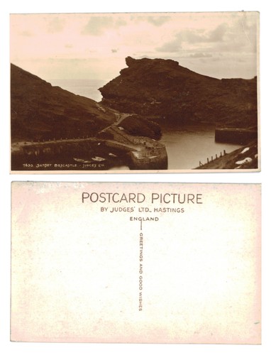 Vintage postcard sunset at - postcard,