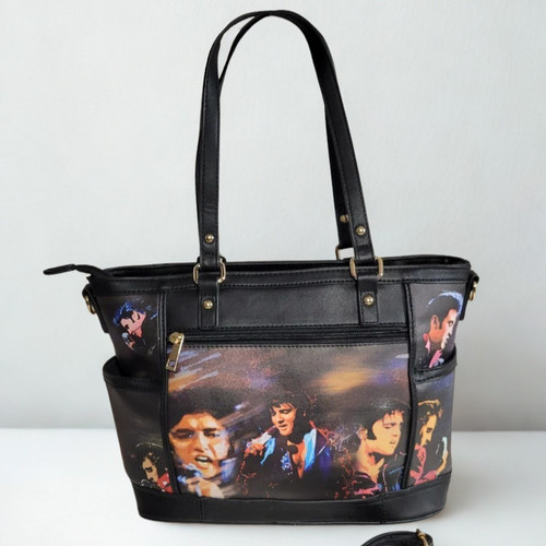 Elvis faux leather handbag - leather, the