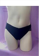 Ex Store 'seconds' brazilian briefs floral lace high leg NVPL BLACK WHITE 6-24