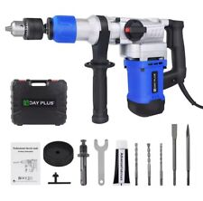 DayPlus Electric Rotary Jack Hammer Drill Demolition Breaker SDS Plus Chisel