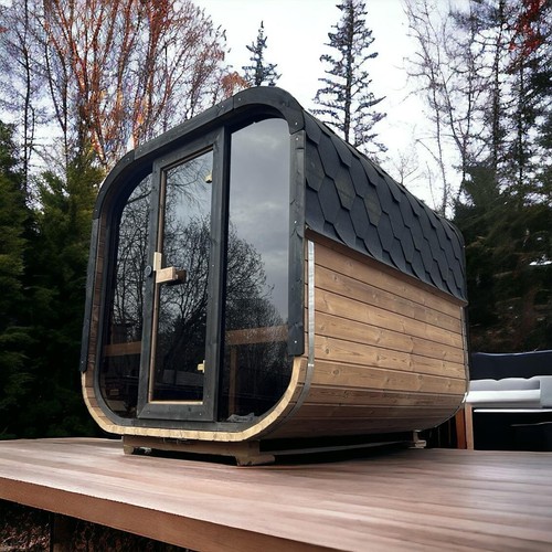 Luxury cube terrace sauna - luxury,