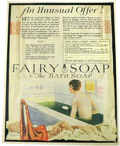 Fairy bath soap vintage - fairy, ad