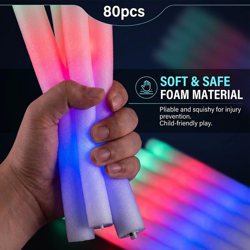 80pcs led foam glow - 80pcs, sticks