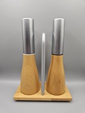 Vintage Salt &Pepper Mills Designed by Georg Fontana 1990s Made in Denmark 