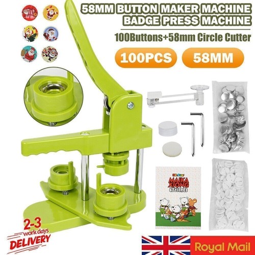Button maker badge press - button,