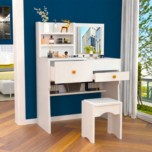 Dressing table with mirror - with,