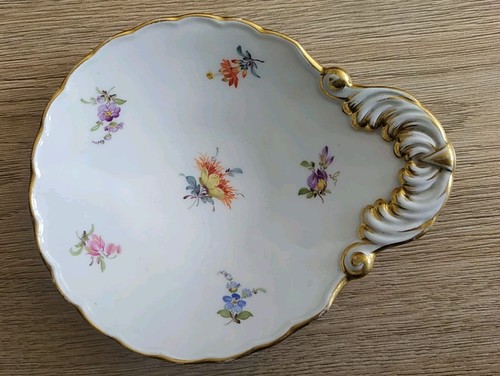 Antique meissen shell - antique,