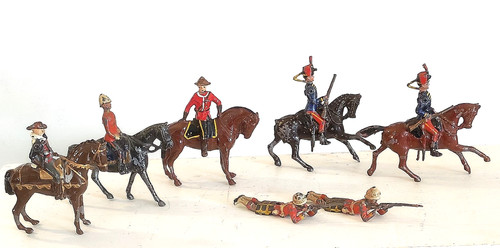Antique britains lead mounted - antique,