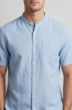 F&F Linen Blend Shirt XL Blue