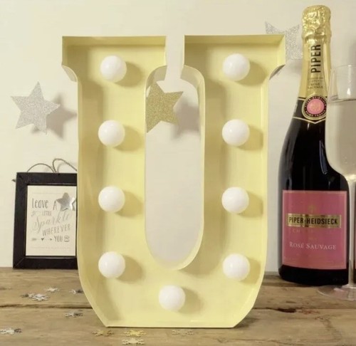 Marquee letter light - light, "u"