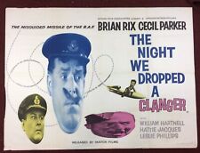 Rare Original Film Poster 'THE NIGHT WE DROPPED A CLANGER' 1959, Brian Rix,