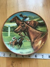 mill reef horse racing collectable plate ,new no box
