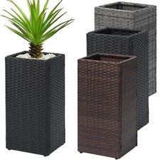 Set of 2 Square Rattan Floor