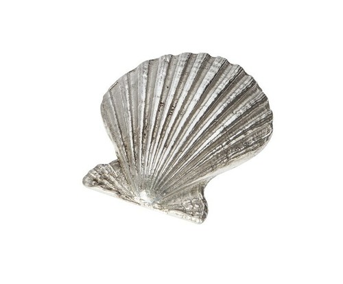 Cast pewter baby scallop - cast,