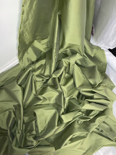 Mtr olive green - green, taffeta
