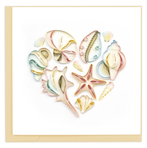 Quilling heart shaped sea - heart-shaped,