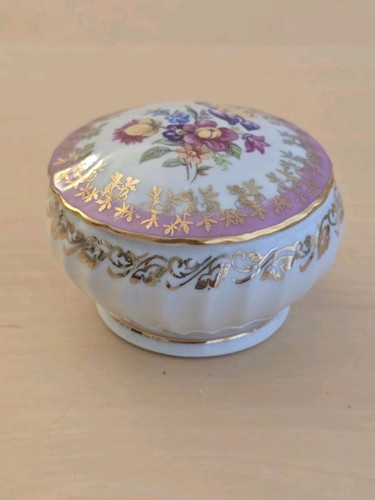Dresden china floral footed - dresden,