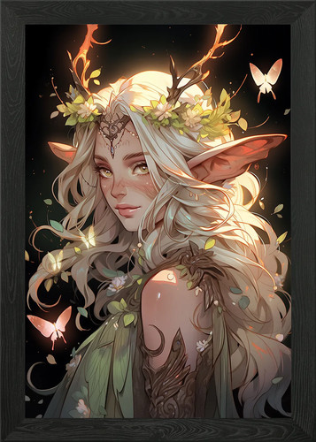 Woodland fairy framed wall art - woodland,
