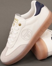 Sergio Tacchini Taormina Leather Trainers White/Navy