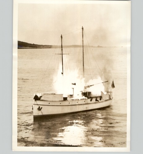 Private yacht sigurd ablaze - private,