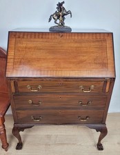 Edwardian Writing Bureau Desk Claw and Ball Feet Key Lockable Delivery Available