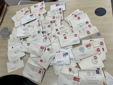 Slogan postmark covers - qe,