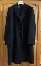 CHESTER BARRIE MEN’S CASHMERE PEA COAT 42” 160 cm NAVY BLUE