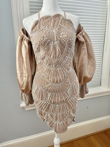 Nwt asos luxe gem beaded - nwt,